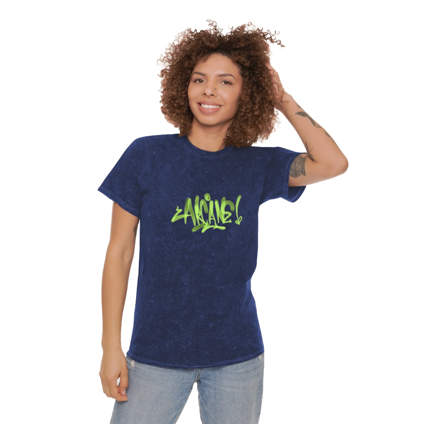 MoskOne x Arcane - Unisex Mineral Wash T-Shirt